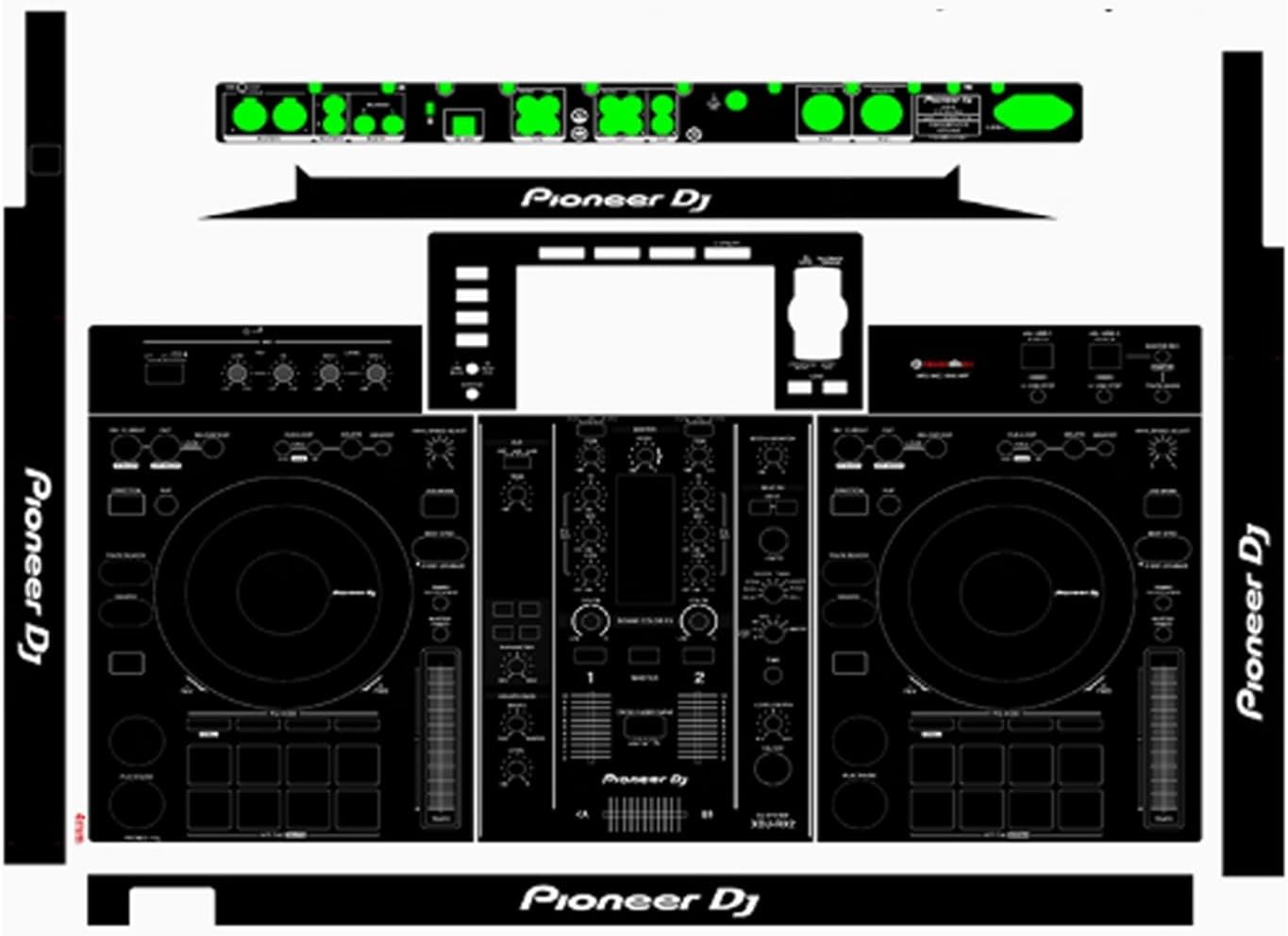 Protective Cover Skin for Pioneer DJ XDJ-RX2 Film Sticker (Black)