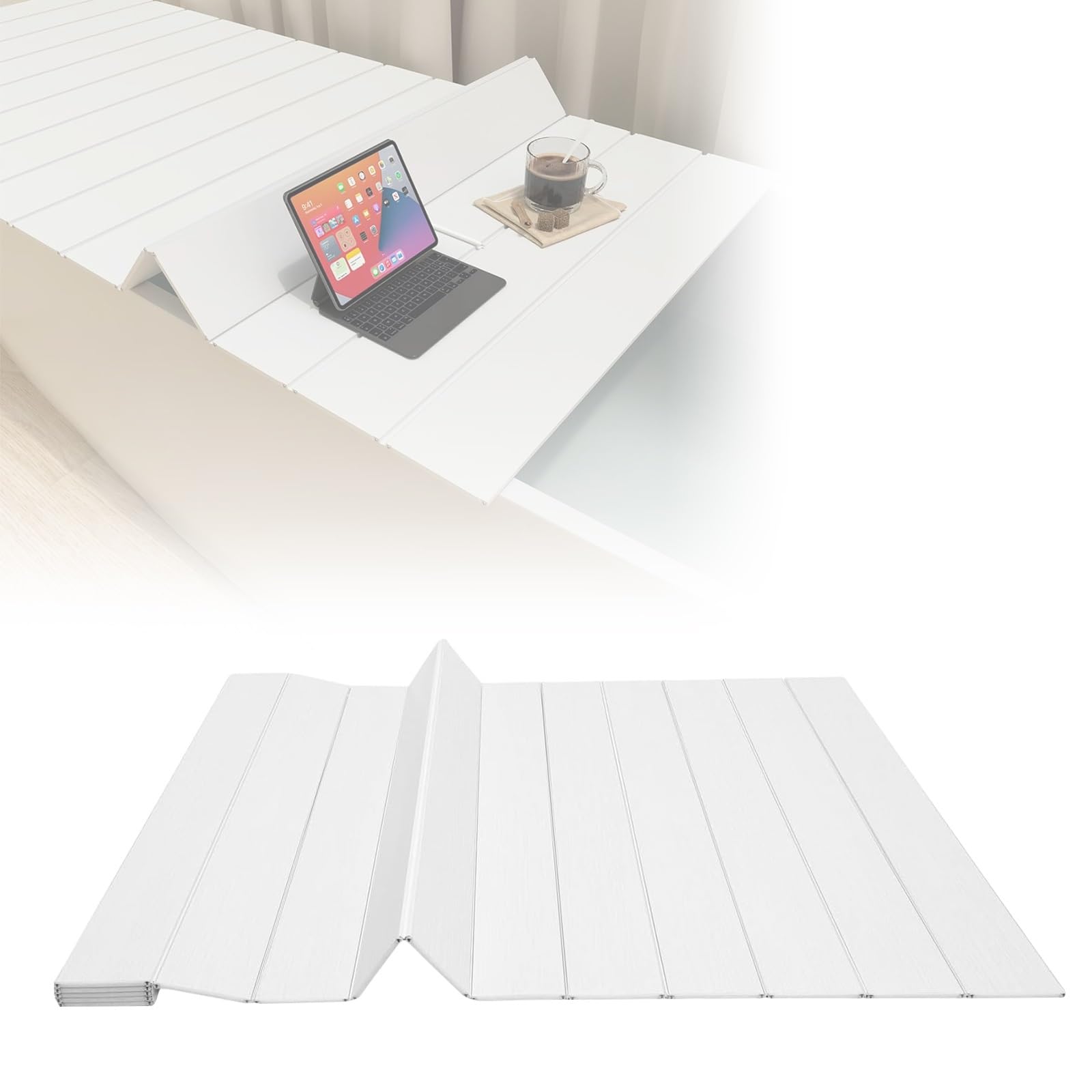 Funda de bañera plegable de PVC blanco para soporte de spa en casa 170x80cm