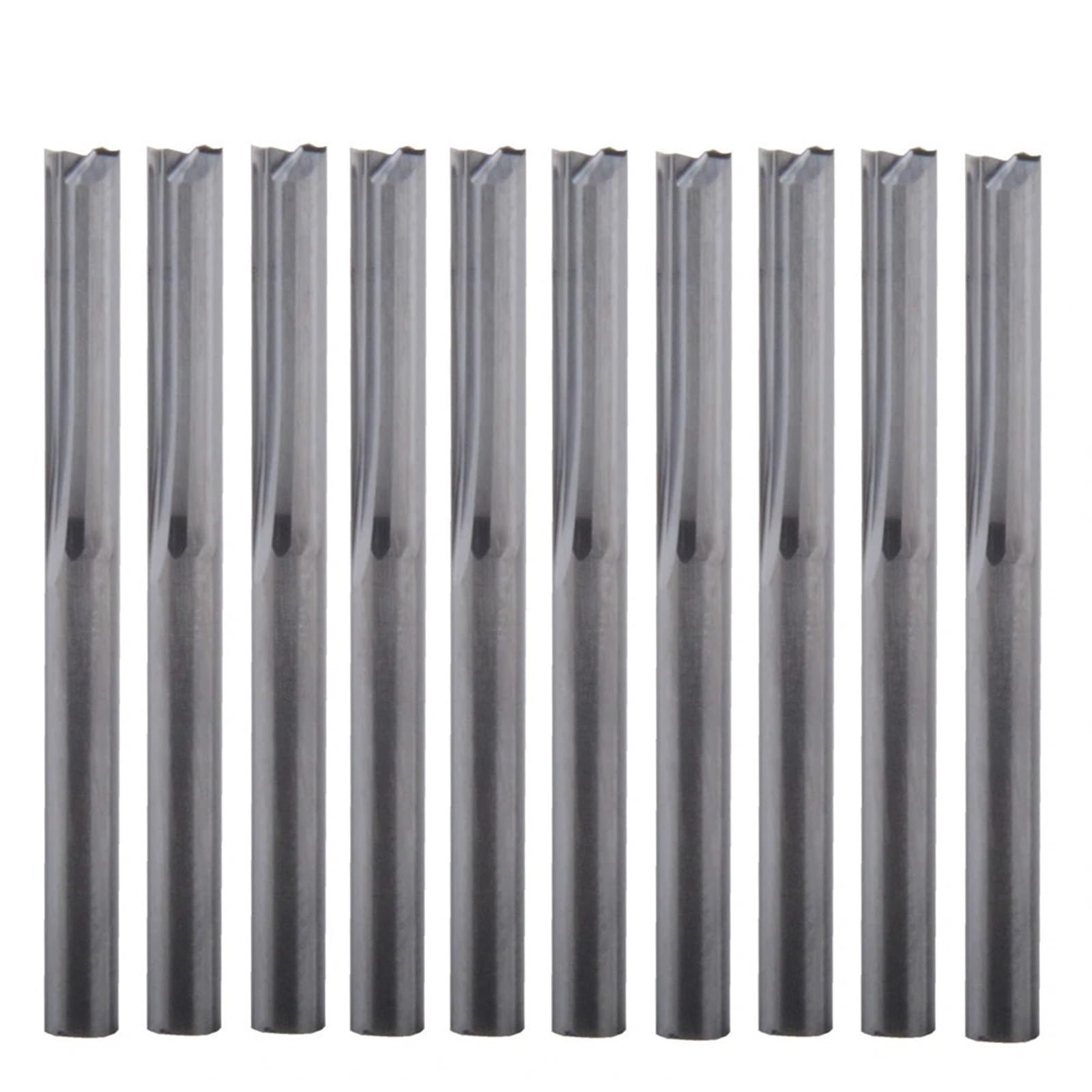 1 Uds brocas rebajadora de CNC de carburo sólido de doble filo, vástago de 3.175mm, fresa de ranura recta for grabado en madera y más