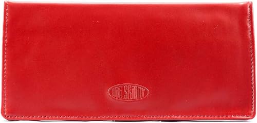 Big Skinny Women's Executive Leather Bi-Fold Checkbook Slim 