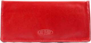 Women's Executive Leather Bi-Fold Checkbook Slim Wallet, Holds Up to 40 Cards