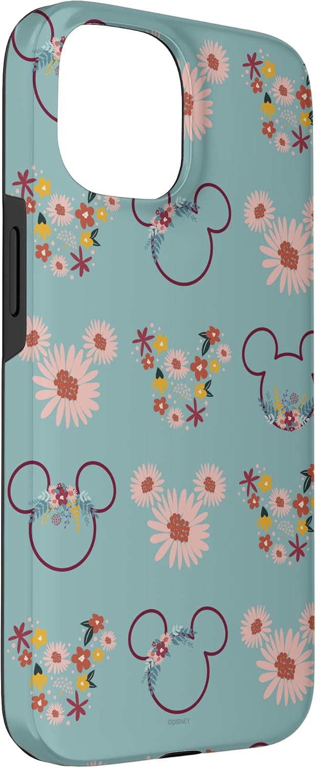 iPhone 15 Disney Mickey Mouse Flowers and Daisy Print Case