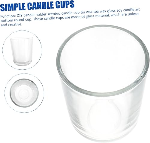 Miniatura 5 de EXCEART 9 piezas DIY Candelabro transparente Decoración Tablescape Decoración Plantas Contenedores Decorativos Velas Anillos de Vela Can Cera de Té