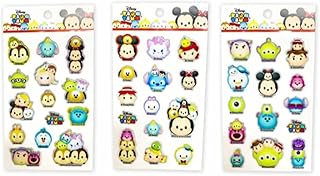 (ディズニー)Disney ディズニー キラキラ ぷっくり シール 3シート セット