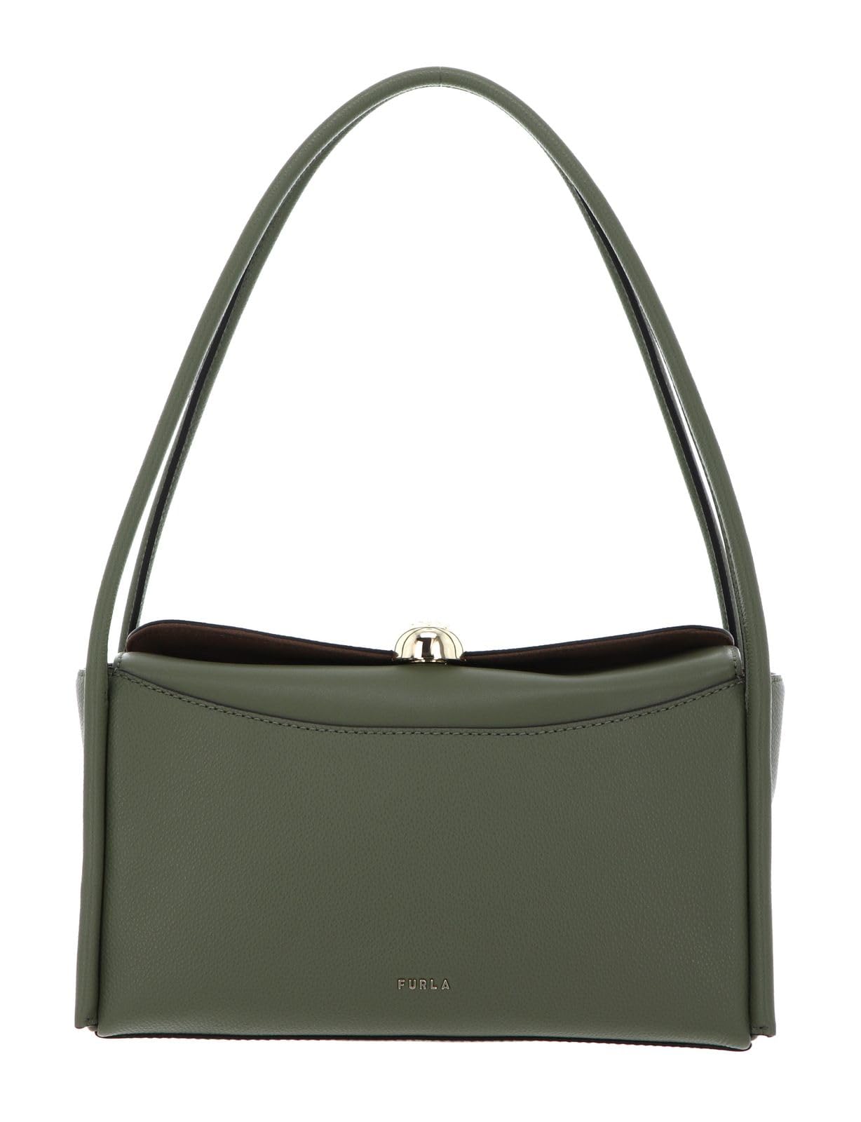Furla Cuero bolso de hombro Nicole Boston Bag Avocado verde