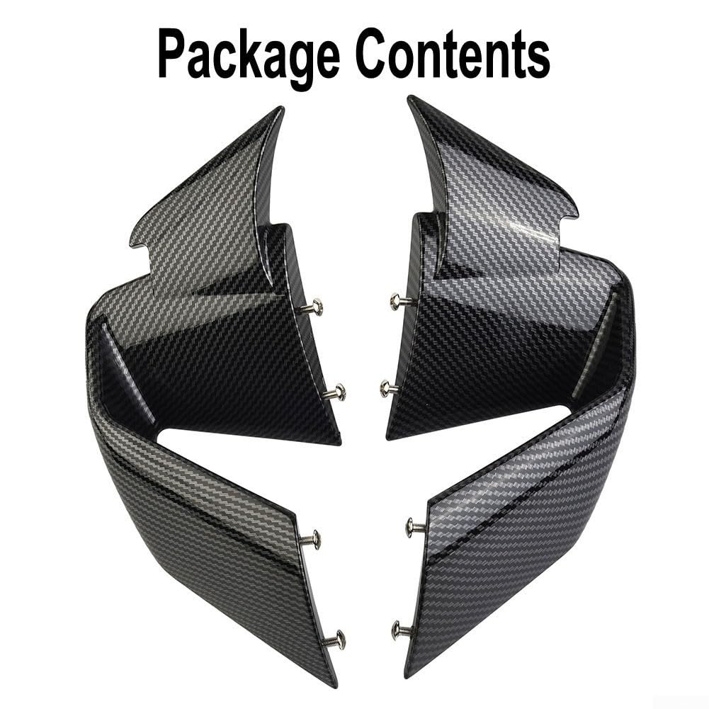 Aileron avant avec ailettes fixes en fibre de carbone pour BMW S1000RR et M1000RR modèles 2019, 2020, 2021, 2022