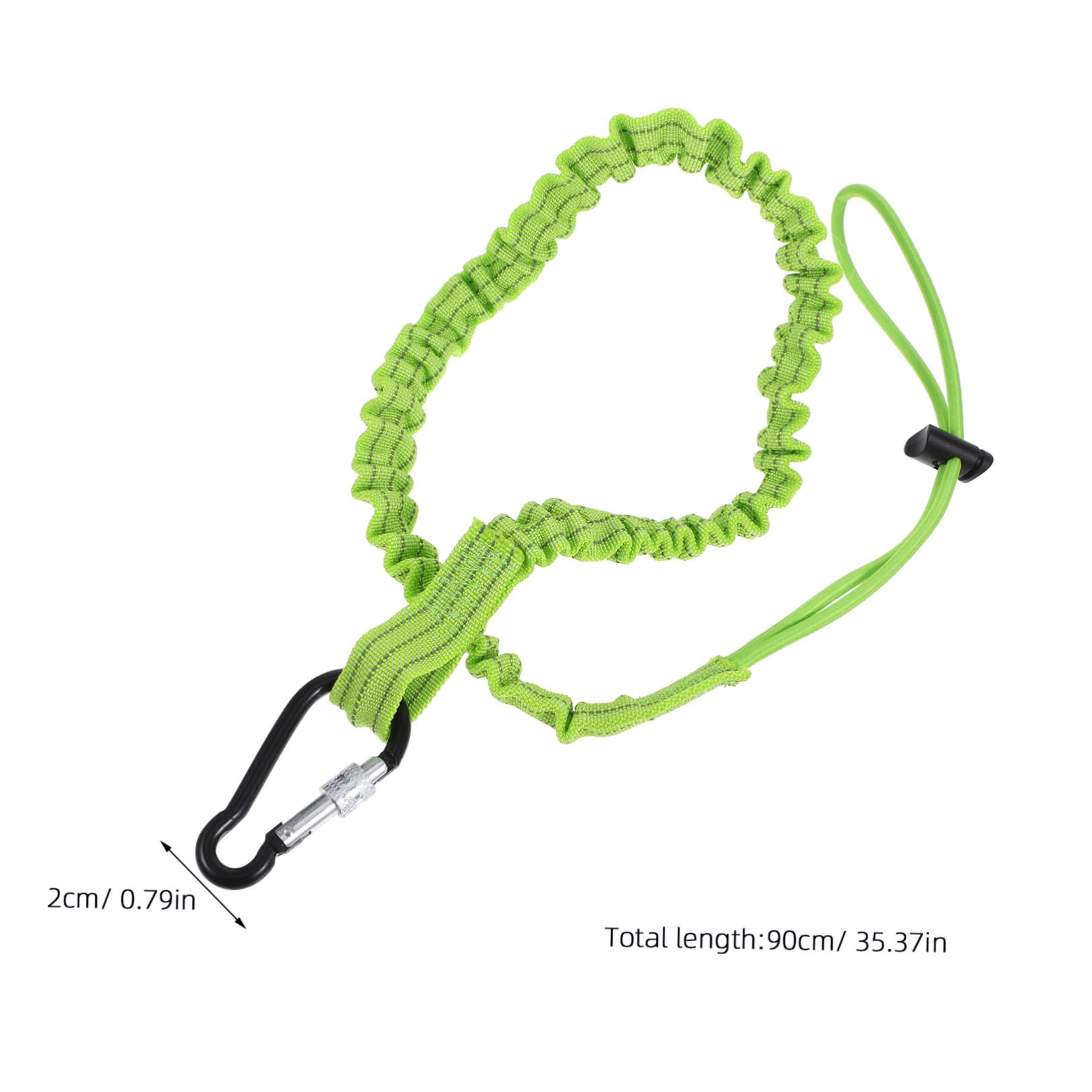 Ciieeo Tool Lanyards Set of 3 Retractable Carabiner Lanyards Bungee Clip for Construction Electricians Mechanics