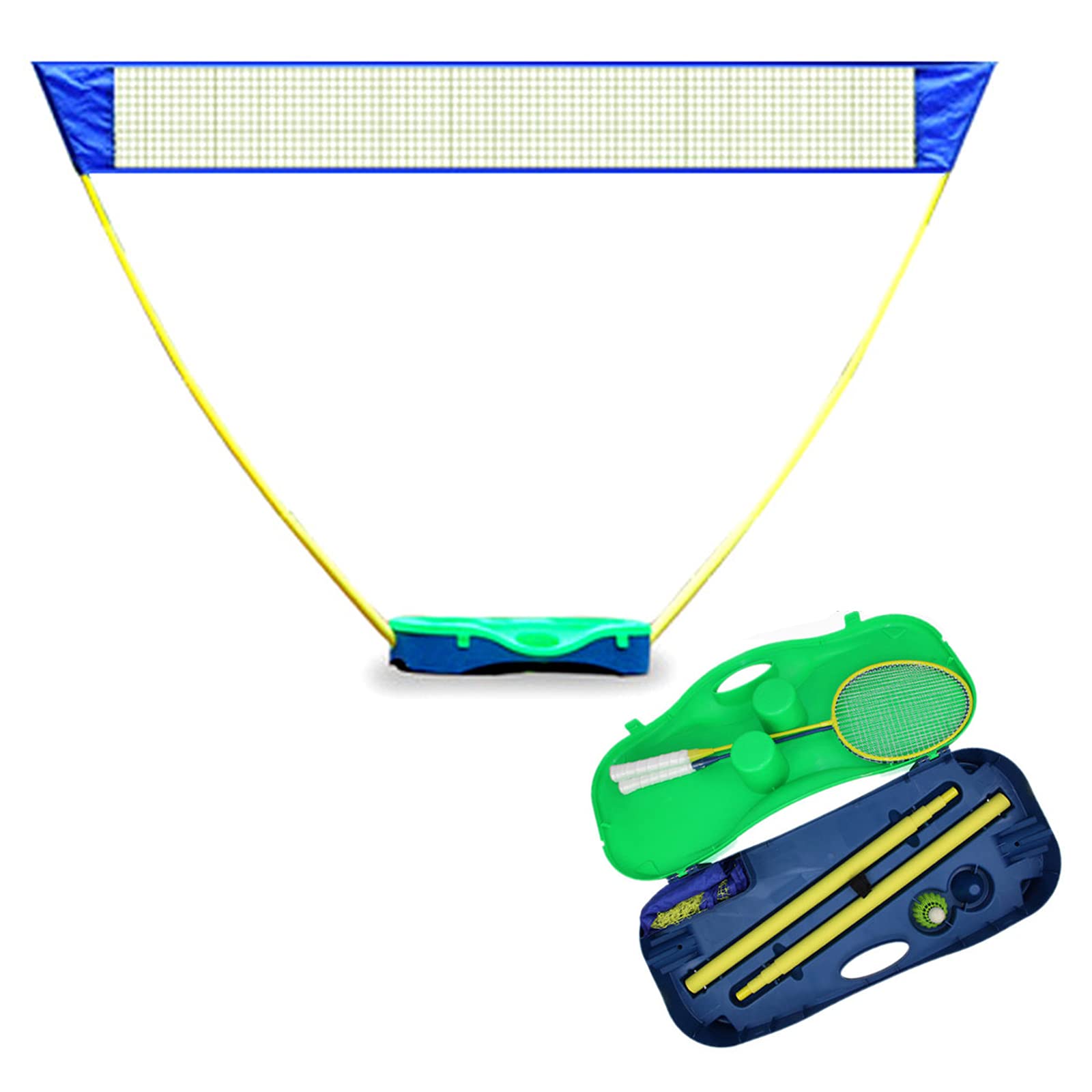Outdoor Sport Badminton Tennis Pallayball Net Telescopico Stand Portatile Set Set Set Telaio Aderente Caso di Stoccaggio del Supporto di Supporto