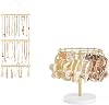 Dahey Hanging Jewelry Organizer and Claw Clip Organizer Hair Accessories Organizer Bedroom Bathroom College Dorm Room Decor for Women and Girls