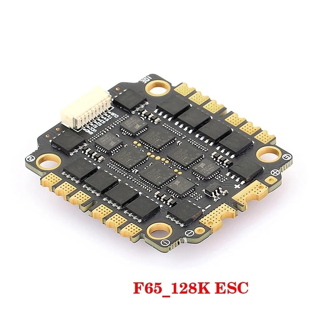 F55 F65_128K AM32 4w1 ESC Dshot 300-600-1200 Instalacja 30,5 x 30,5 mm M3 4-6S pasuje do części dronów wyścigowych RC FPV (MAMBA F65 128K ESC)