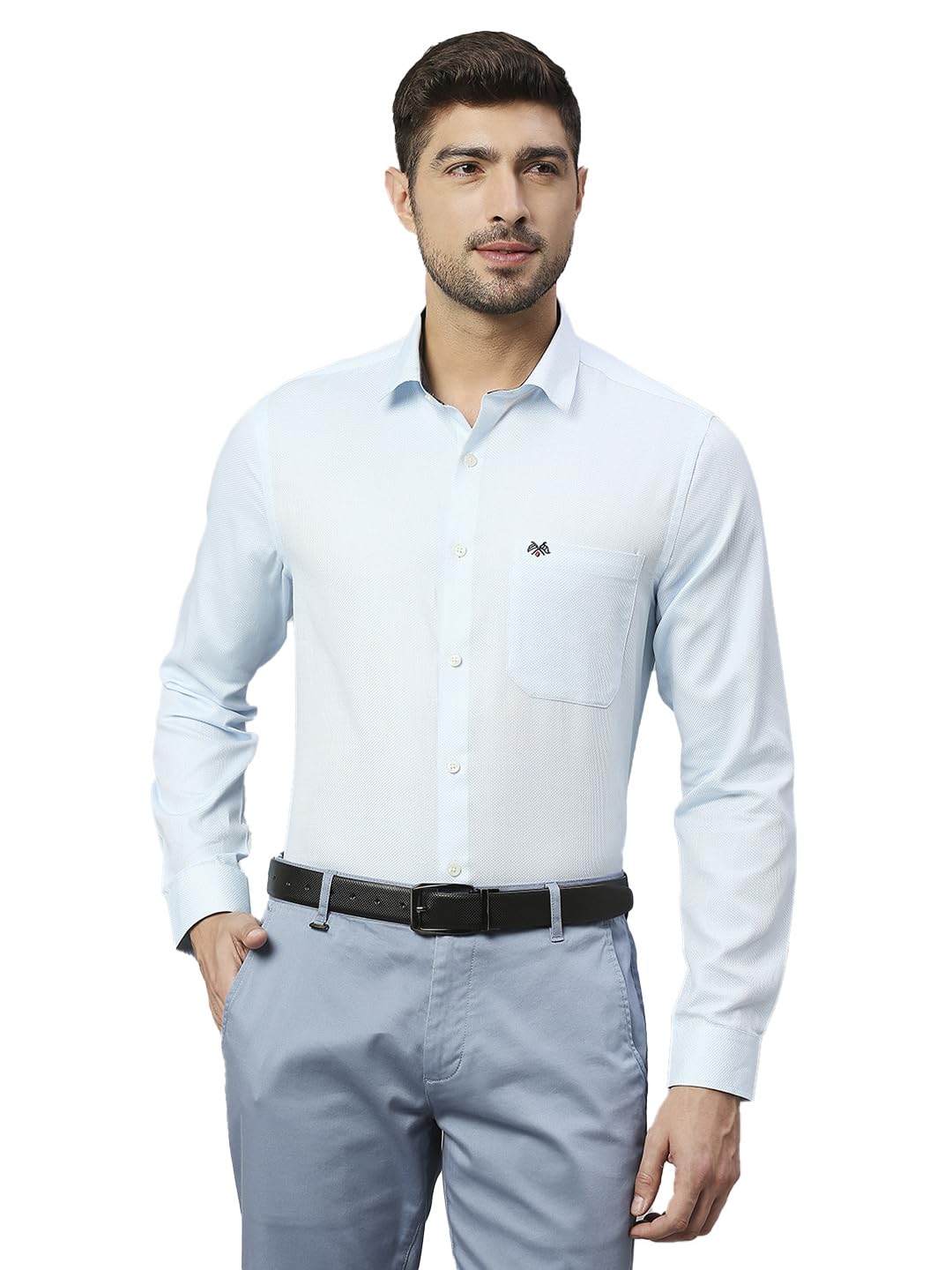 thomas scott Men's Cotton Slim Fit 100% Formal Shirt with Spread Collar and Full Sleeves-picture-39