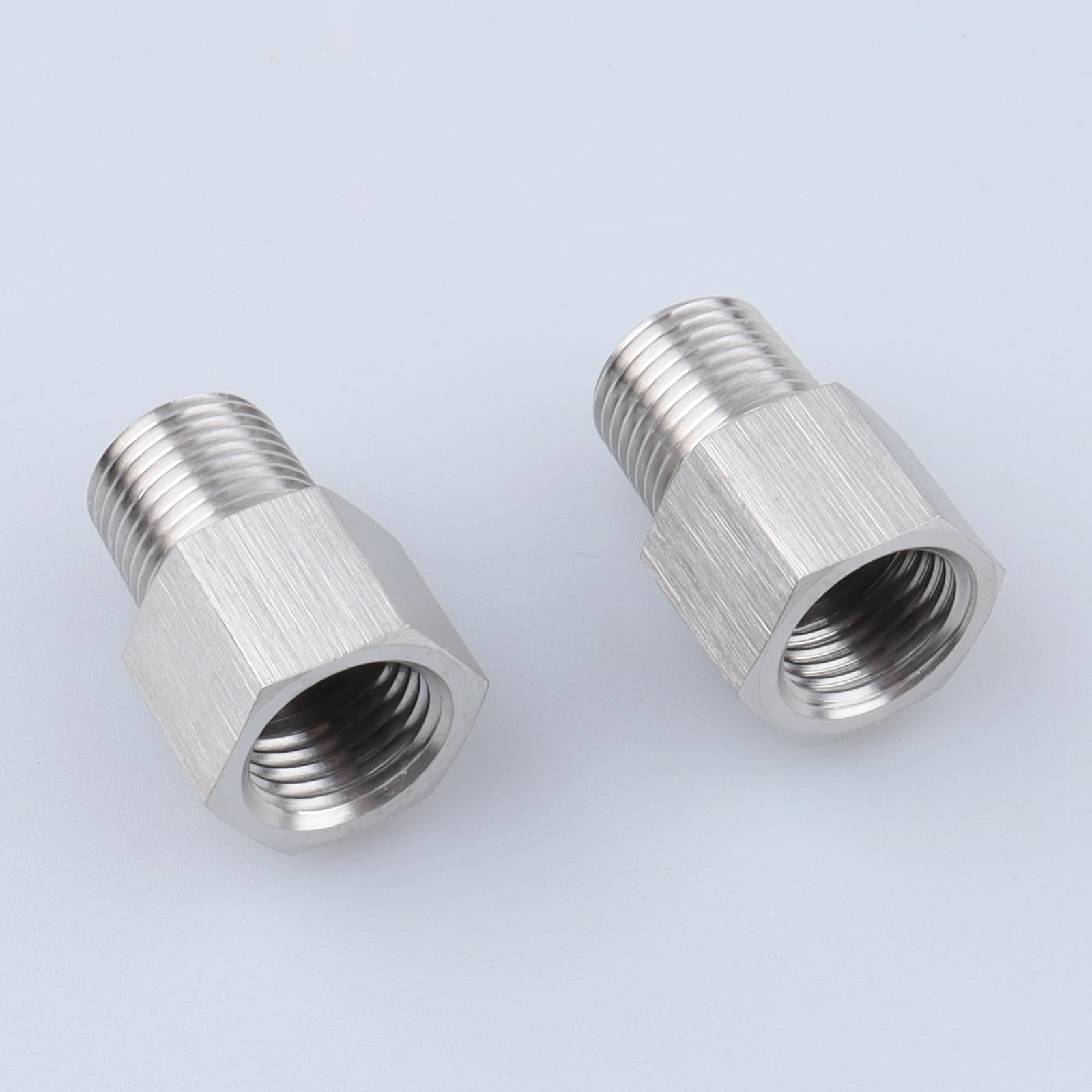 AC PERFORMANCE M10x1.0 Inverted to 1/8x27 NPT Fittings Stainless Steel 2PCS