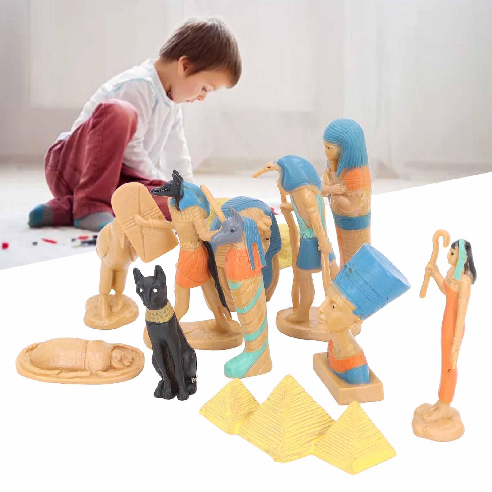 エジプト・ミイラ・人形・おもちゃ Amazon | 古代エジプトのフィギュアおもちゃ 12個のエジプトの置物