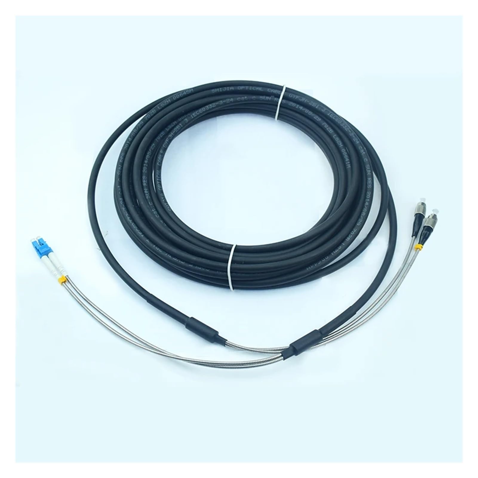 Cavo in fibra ottica per uso esterno, cavo patch, modalità singola, modalità singola, multimodale, 2 core, 1/2/3/5/10 m, LC (30 mm 3 PCS multimodale)