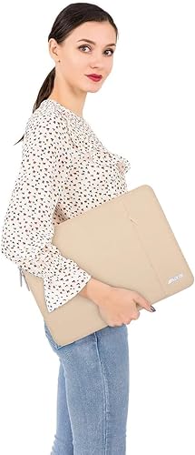Vista 114 de MOSISO Funda vertical de poliéster con bolsillo para laptop de 15 pulgadas, para MacBook Air 15 M4 A3241, M3 A3114 y M2 A2941 de 2025, 2024 y 2023