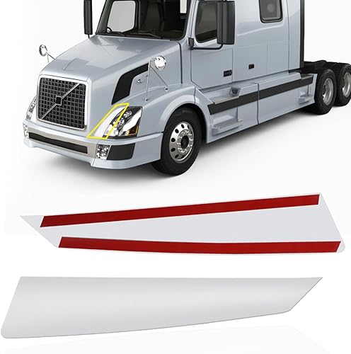 Bumper Chrome Trims Set Compatible with Volvo VNL 2004-2014 Driver & Passenger S