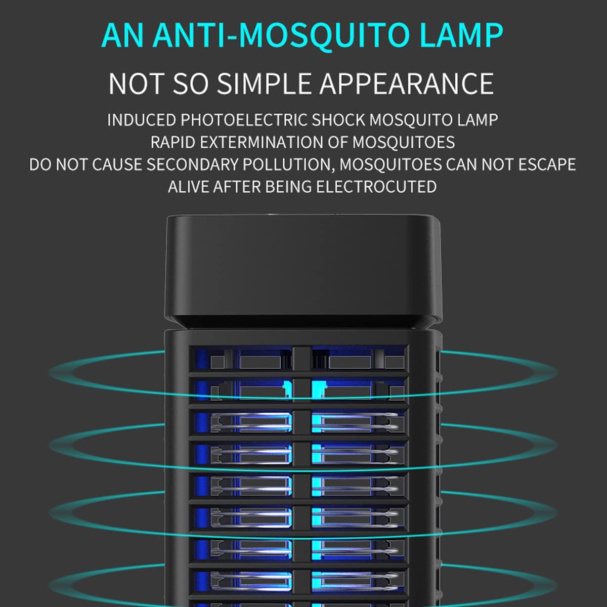 Lampada antizanzare - Lampada antizanzare con Shock Elettrico Domestico con Gancio per Interni ed Esterni