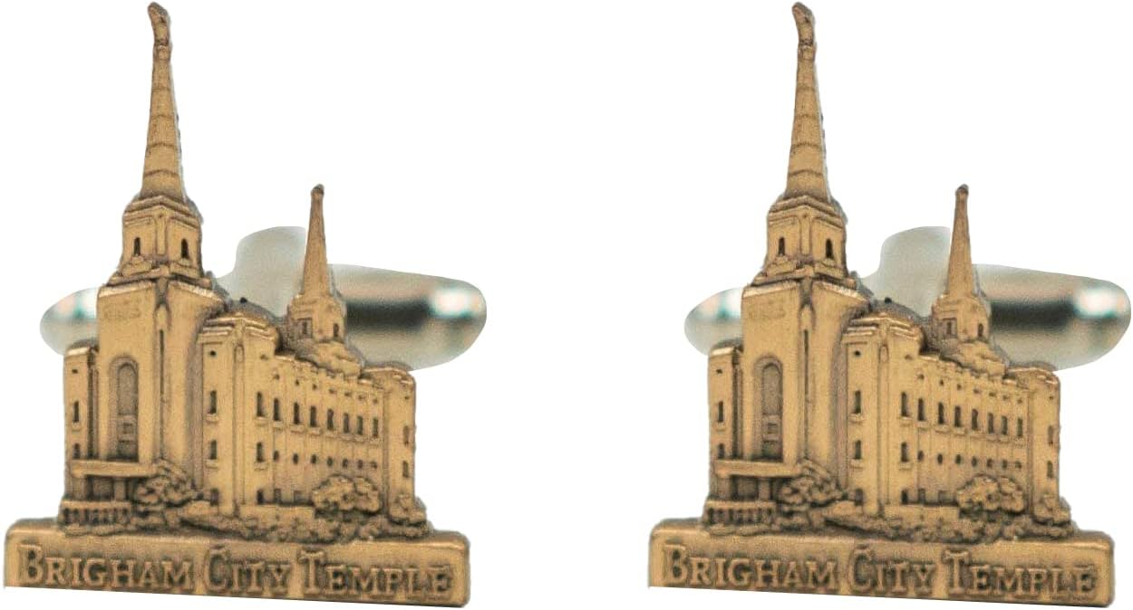 Brigham City Temple Cufflinks, Lapel Pins, Tie Bars, Earrings, Jewelry and Accessories