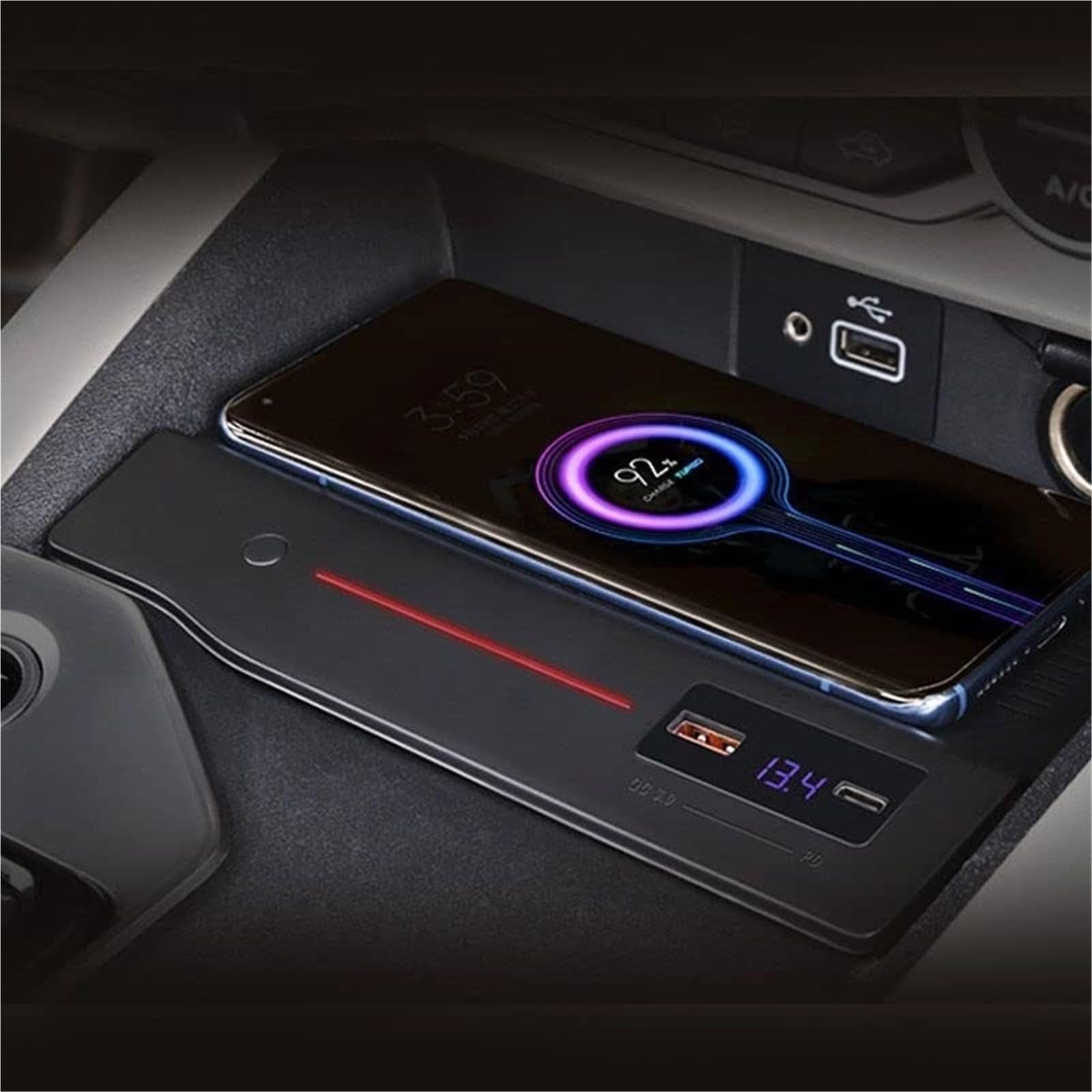 Ładowarka bezprzewodowa Vtear Car QI do modeli Altima 2021 2020 2019 Akcesoria Modyfikacja wnętrza 15 W Szybka płytka ładująca telefon Bezprzewodowa ładowarka samochodowa