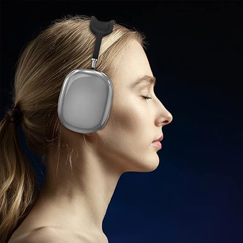 Miniatura 5 de Funda transparente para AirPods Max, funda transparente a prueba de golpes para Airpods Max, funda protectora de TPU suave antiarañazos, no se