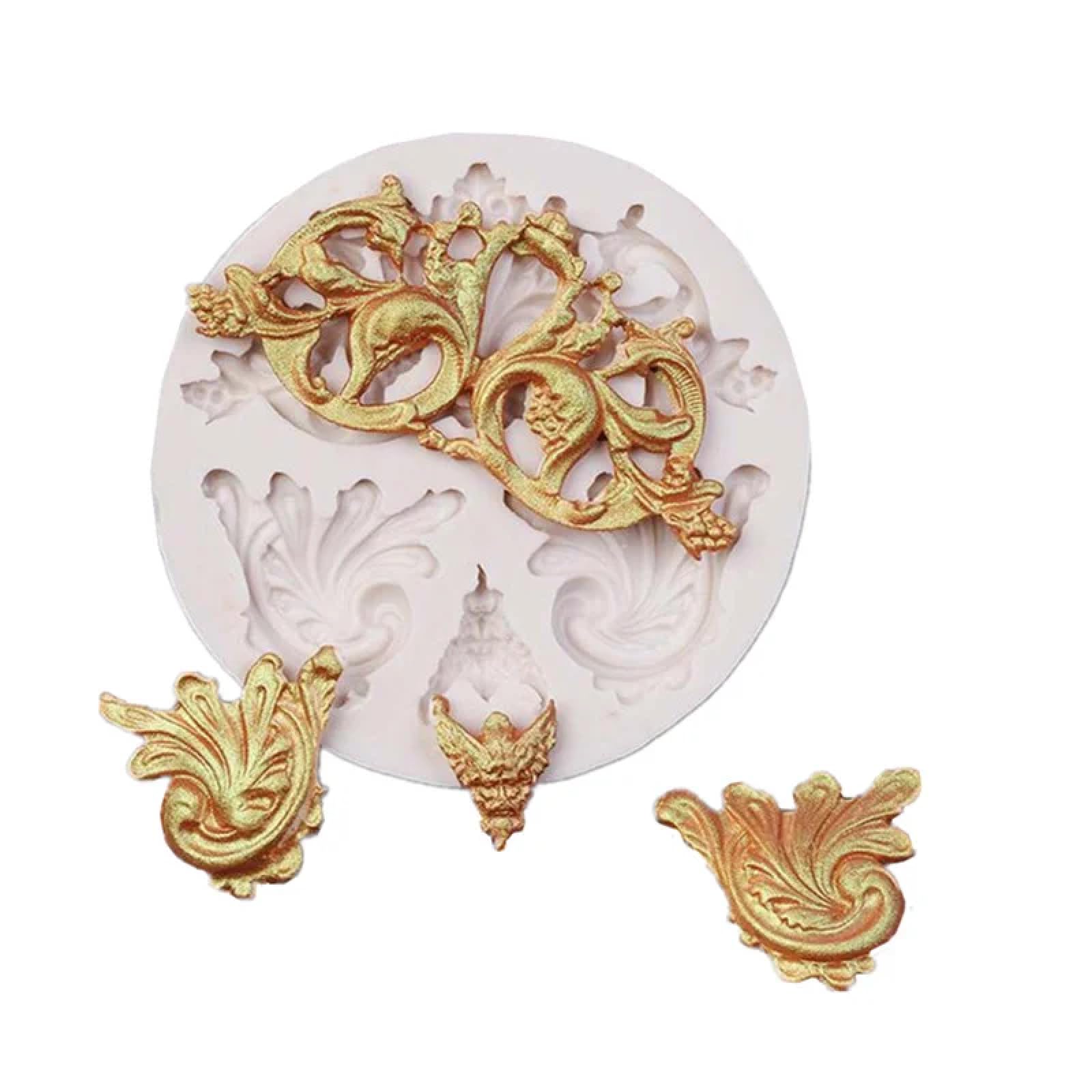 Moule en silicone gâteau 9,2 cm motif européen pour décorer vos desserts et ateliers gypse