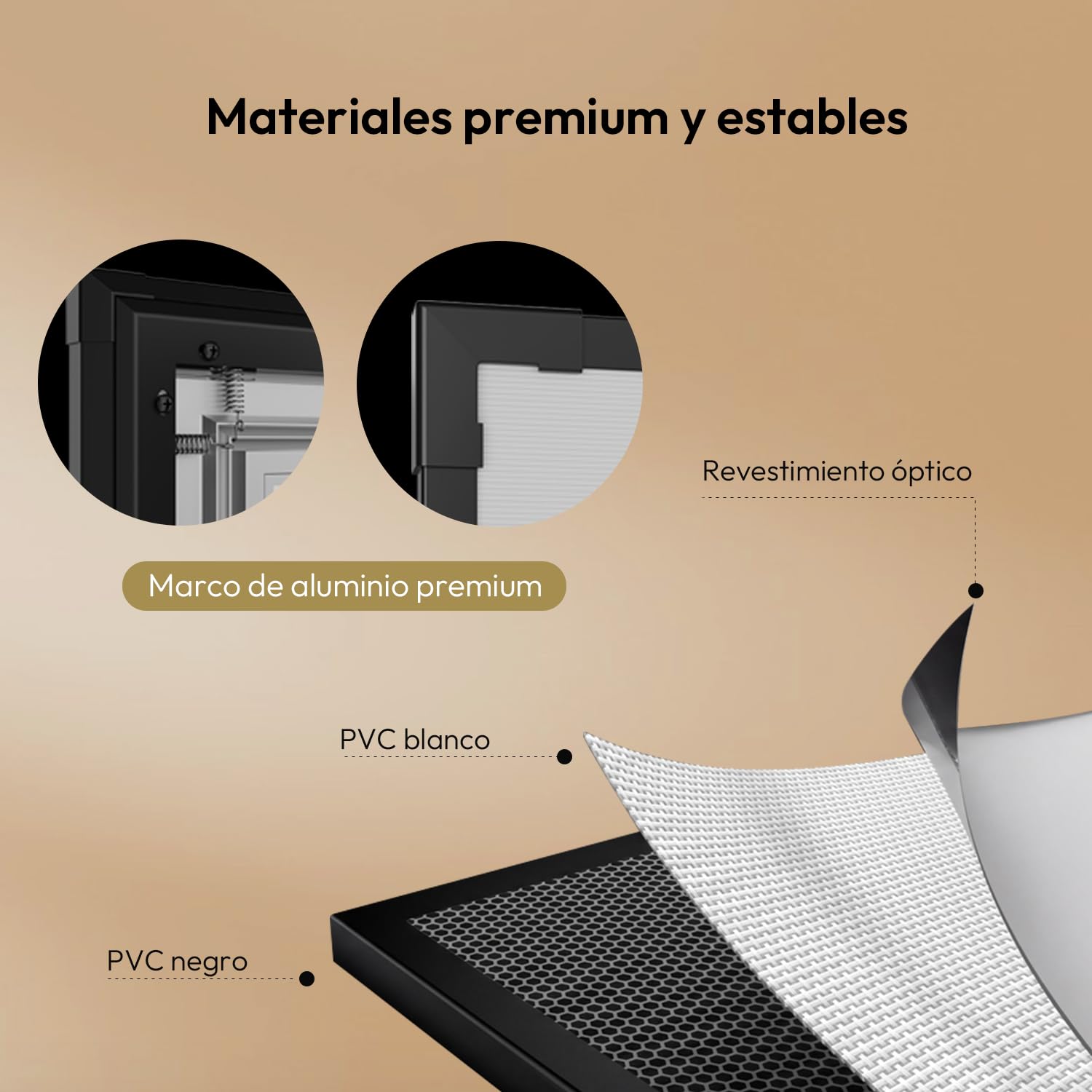 Pantalla Marco Fijo Proyector Matte White 100 Pulgadas | Para proyectores UST, de Corta Distancia y Estándar, 1,3 Gain, 4K/8K UHD, 16:9, Active 3D, Montaje en Pared, Cine en Casa