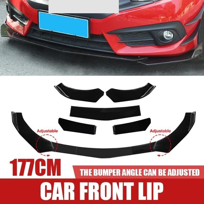 GUOYOU 2 Pièces Ailerons, Protection Pare-Choc Avant, Becquet Lèvres, Spoiler Avant