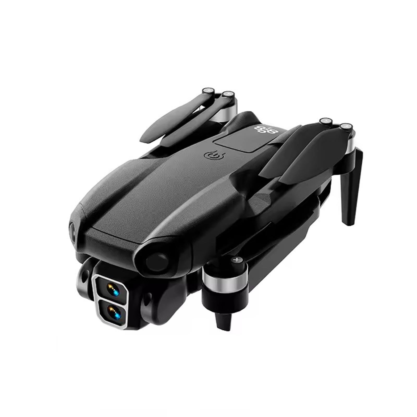 UAV Drone 4K ESC Drone de Doble cámara Posicionamiento de Flujo óptico Evitación de obstáculos Motor sin escobillas Quadcopter,Negro