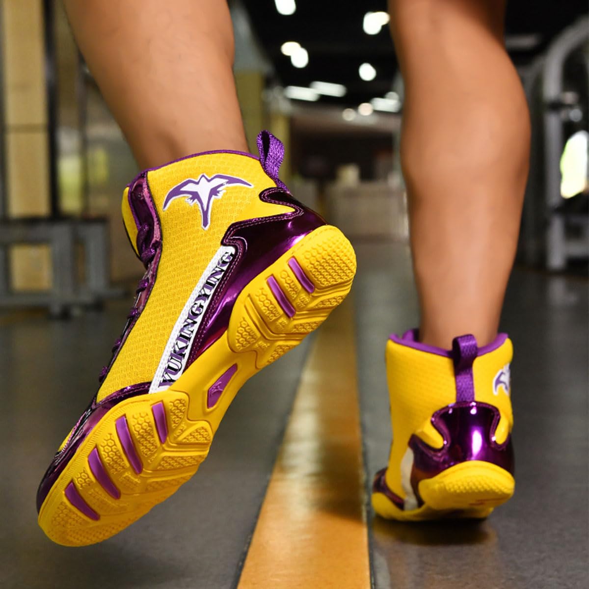 Zapatos de Boxeo para Hombre, Mujer Zapatillas de Lucha Libre Antideslizantes Lightweight Mesh, Shock Absorption para Deportes de Combate