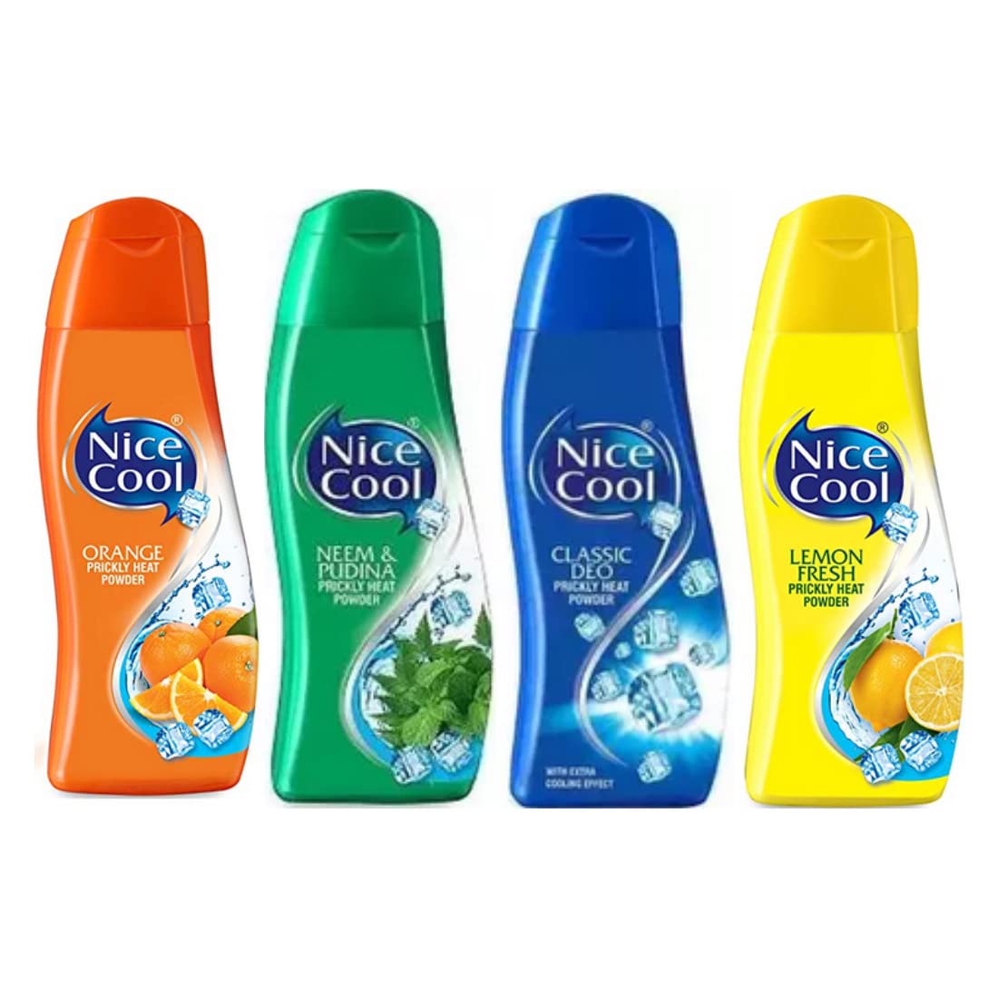 Nice Cool Thanda Thanda Powder 750GM (150GM (ORANGE,NEEM PUDINA,CLASSIC,LEMON)