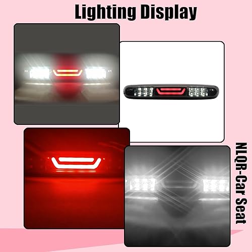 Miniatura 3 de NLQR Tercera lámpara de luz de freno, compatible con Chevy Silverado compatible con GMC Sierra 1500 2500 3500 2007-2013 Reemplazo 25890530
