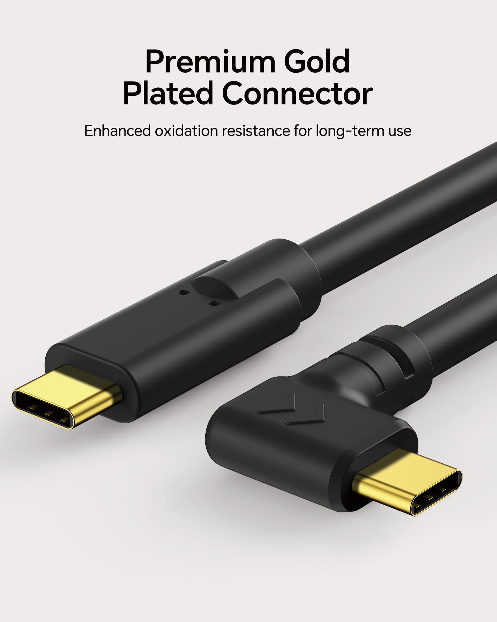 Cavo attivo USB C per fotocamera, cavo di trasferimento dati USB 3.2 Gen 1 5Gbps per live view, angolo di rotazione, nucleo in rame aggiornato, per fotografi, videografi, vlogger e creatori di