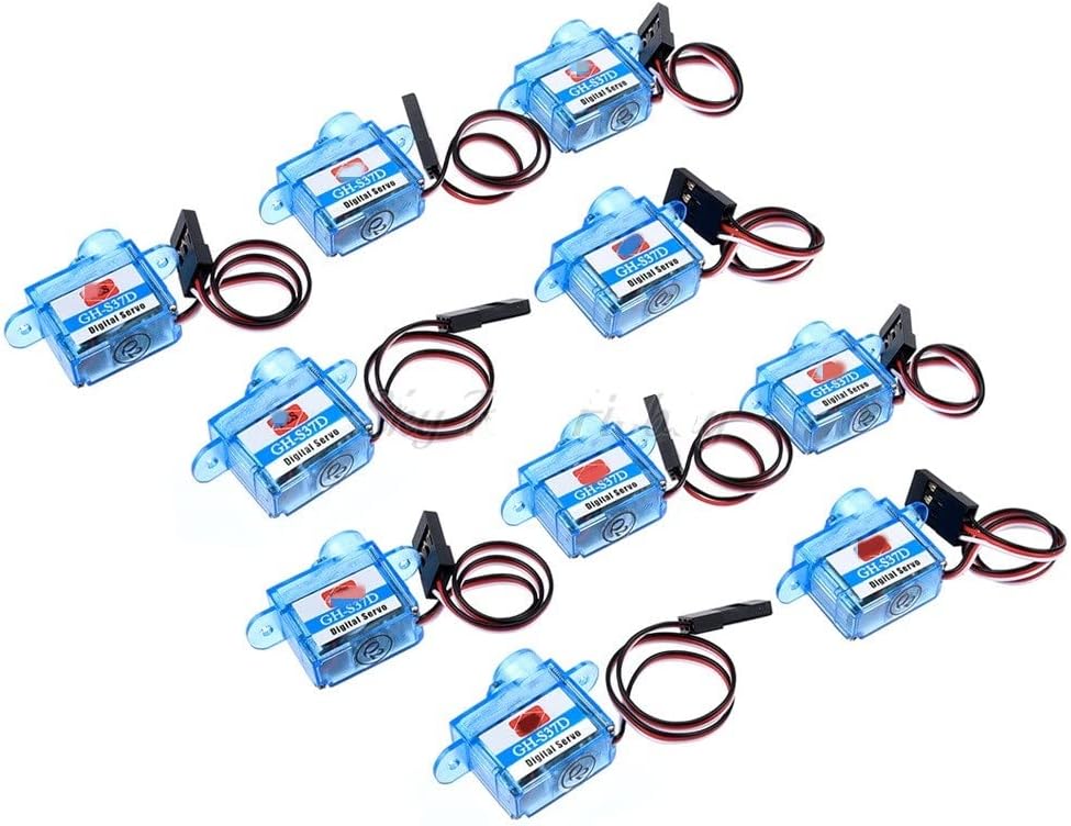 For PES GH-S37D 3.7g Servo Mini Micro Servo for RC plane Helicopter Boat Car Trex 250 (Color : 10PCS)