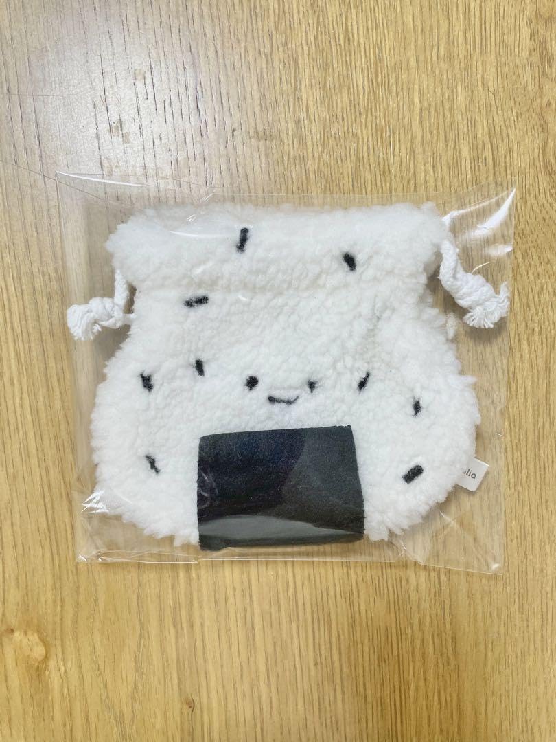 Amazon.co.jp: にっこりーノ おむすびのもこもこ巾着 おにぎり