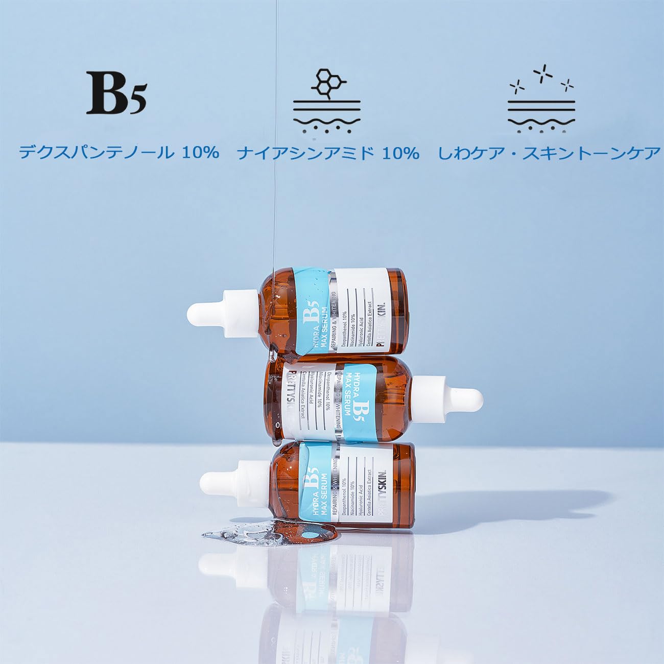 Amazon.co.jp: PRETTYSKIN ナイアシンアミド 10% + ビタミンB5 美容液