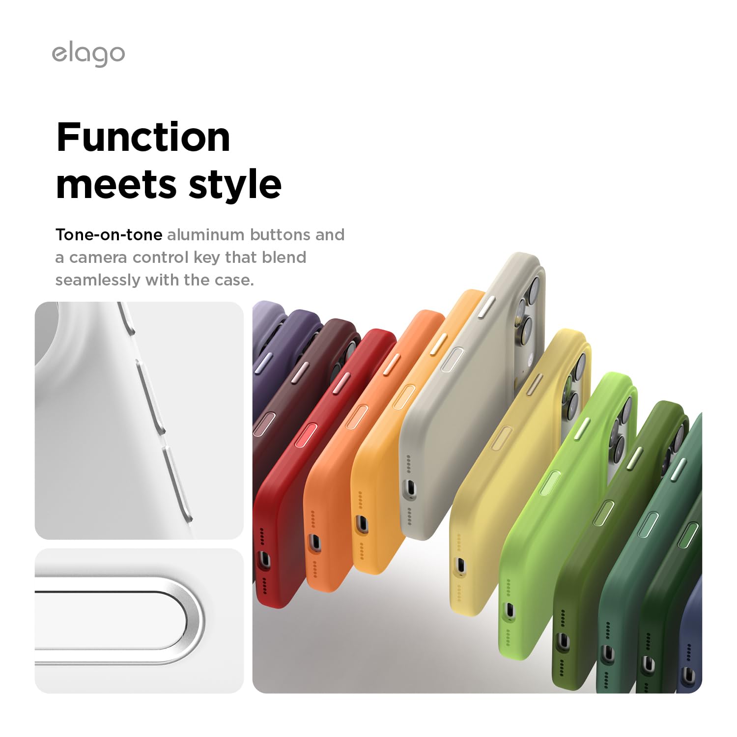 elago Cover Magnetica in Silicone Liquido per iPhone 17 Pro (6,3") – Compatibile con MagSafe, Antiurto, Sottile, Finitura Soft-Touch (Bianco)