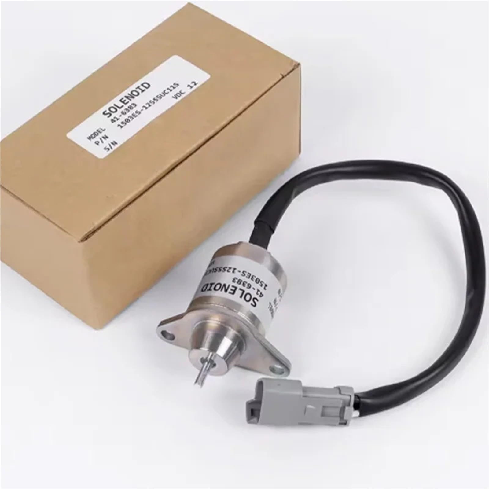 Solenoide de corte de combustible Solenoide de corte de combustible de 12 V y 24 V 129486-77952 41-6383 42-0100 1503ES-12S5SUC11S SA-4920 Compatible con 3TNE72 y 3TNA72(24V)