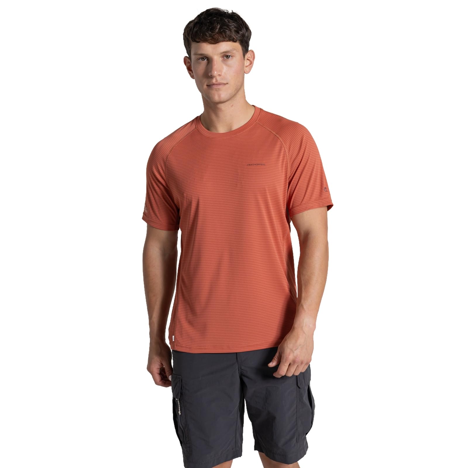 Craghoppers Men's Dark Sahara Nosilife Solarshield+ Short Sleeve T-Shirt - M