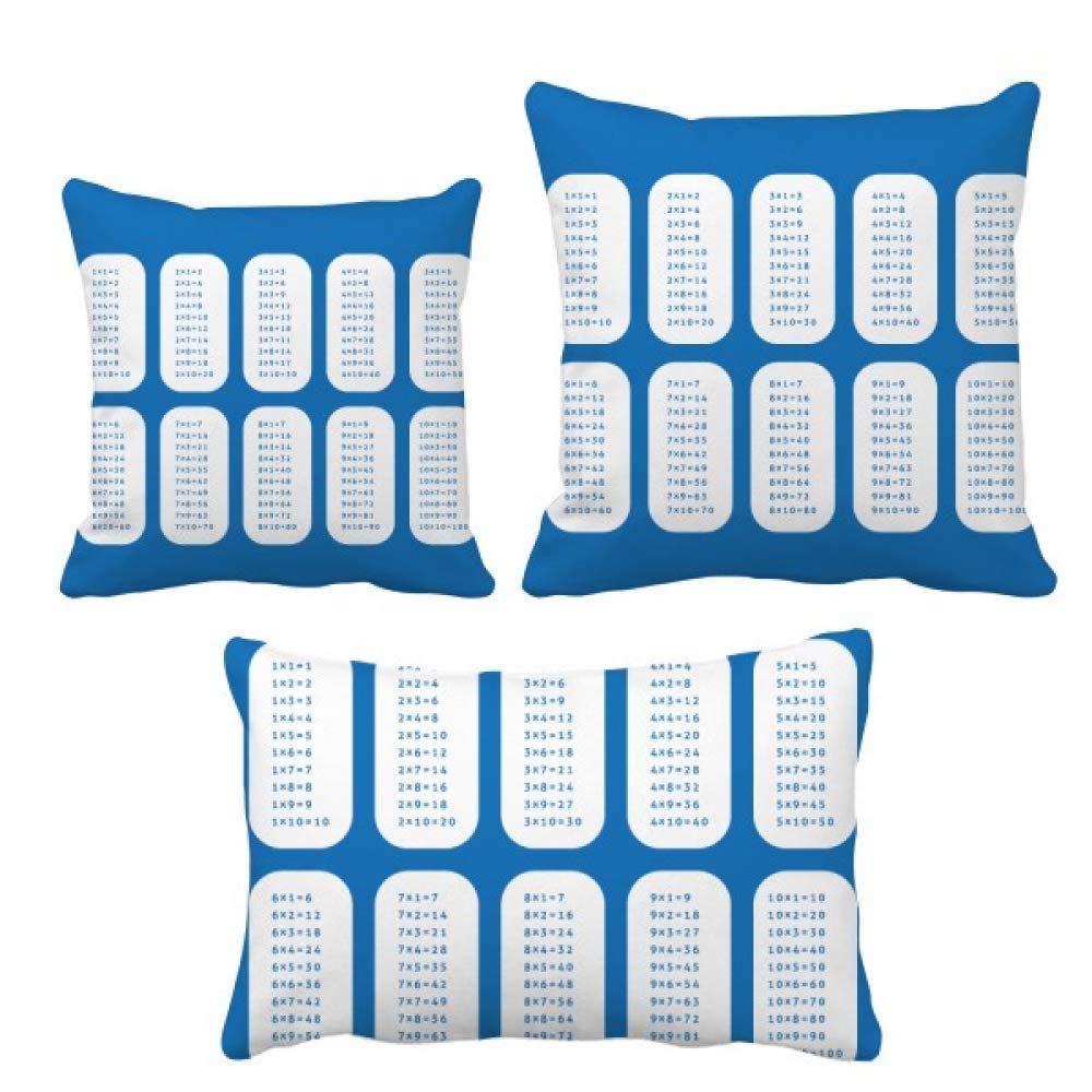 Coussin table de multiplication maths memorisation facile enfant