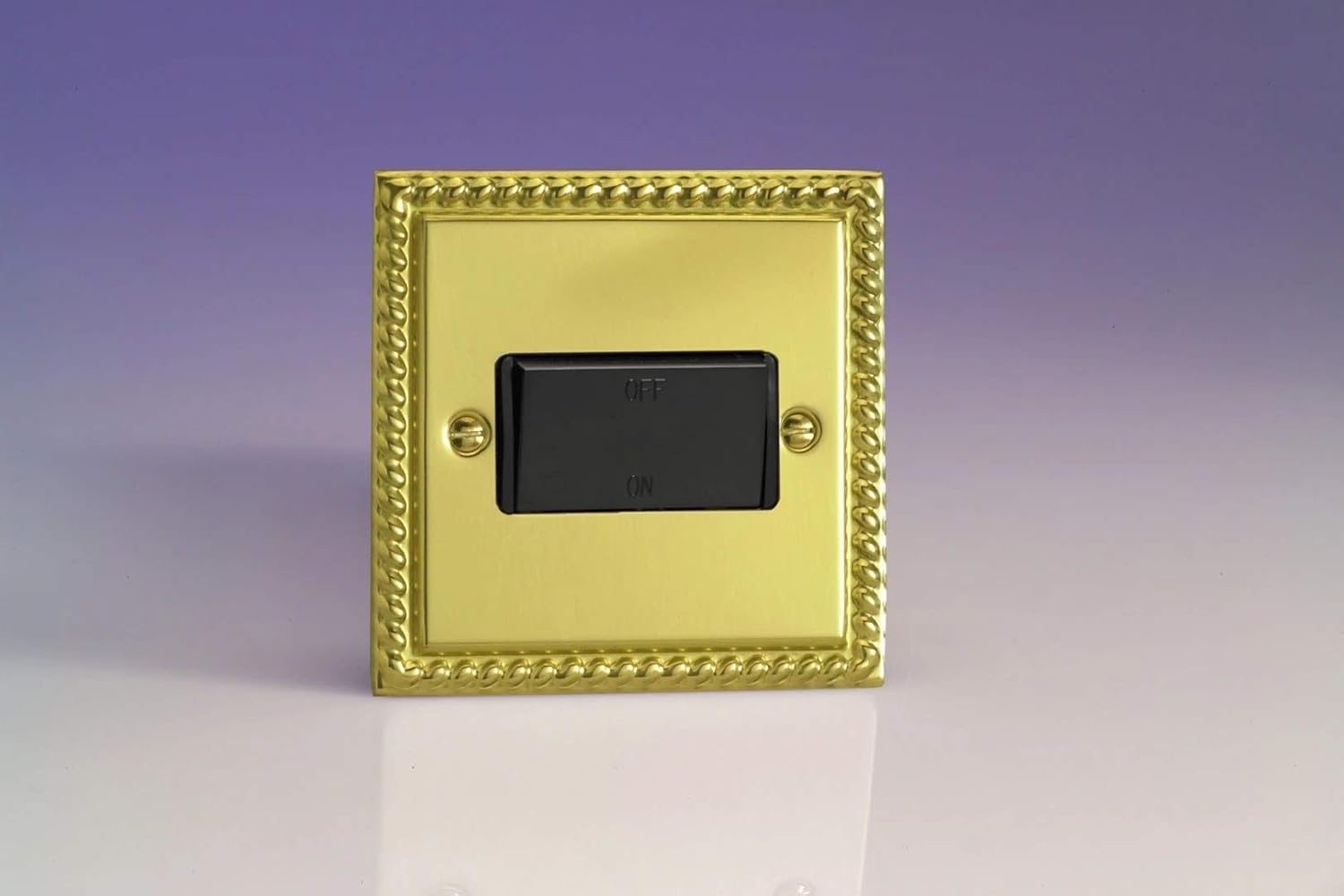 Varilight Brass Fan Isolating Switch (3 Pole