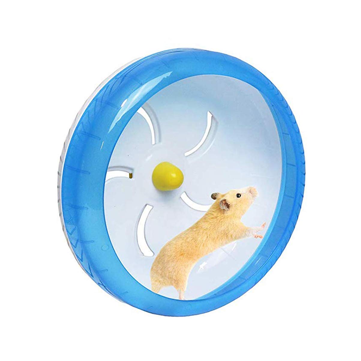 INOOMP 2pezzi Per Criceti Silenziosa e Disco Per Pp Per Criceti Gerbilli e Porcellini Blu