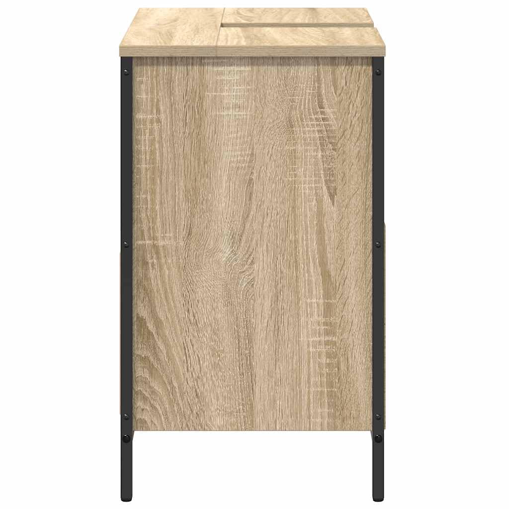 vidaXL Mueble De Baño Con Lavabo Y Cajones En Color Roble Sonoma 60 X 34,5 X 60 Cm
