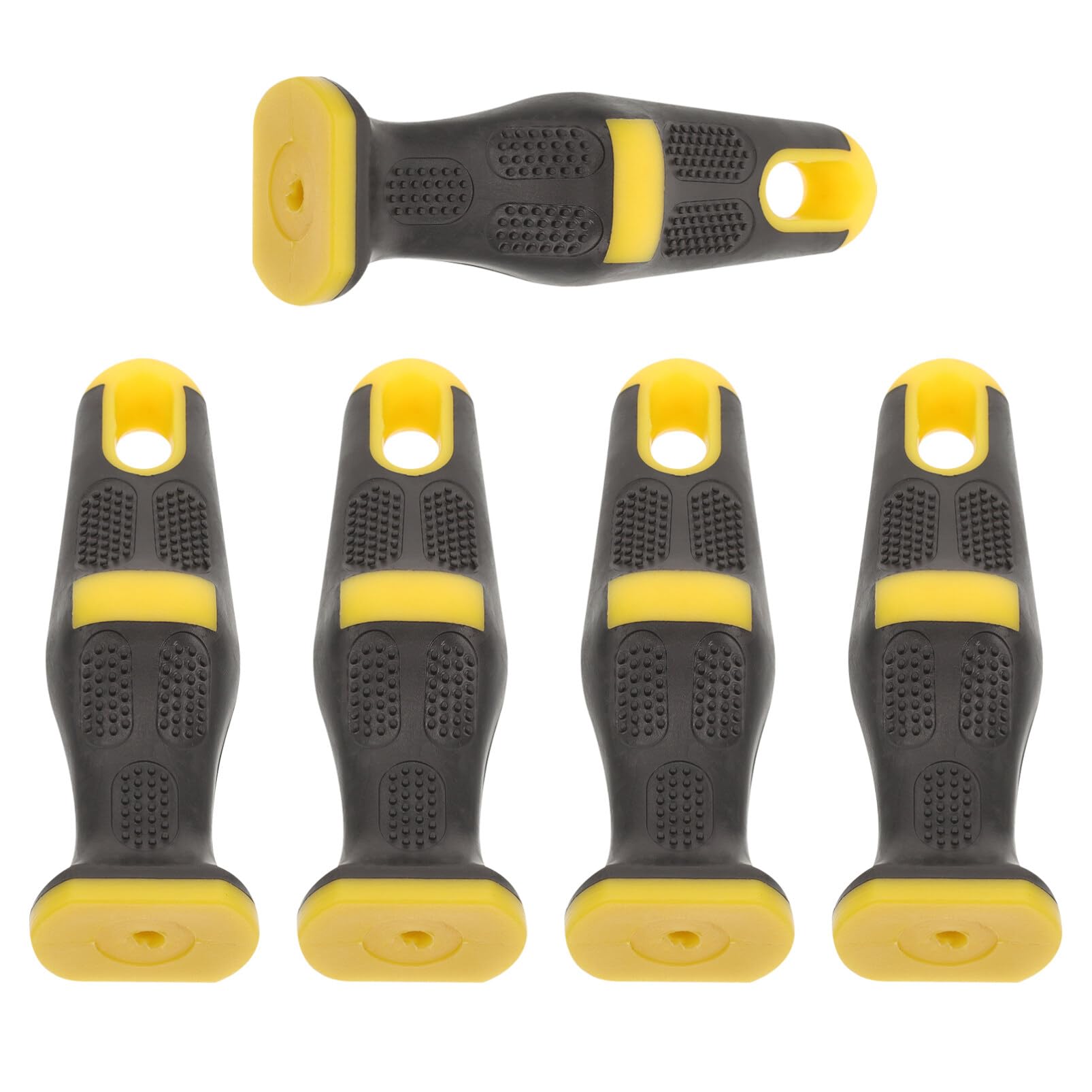 Angoily Poignées de Lime en Tpr et Pp Ergonomiques Antidérapantes Lot de 5 Design Simple et Confortable pour Remplacement et Usage Facile sur Outils de Lime