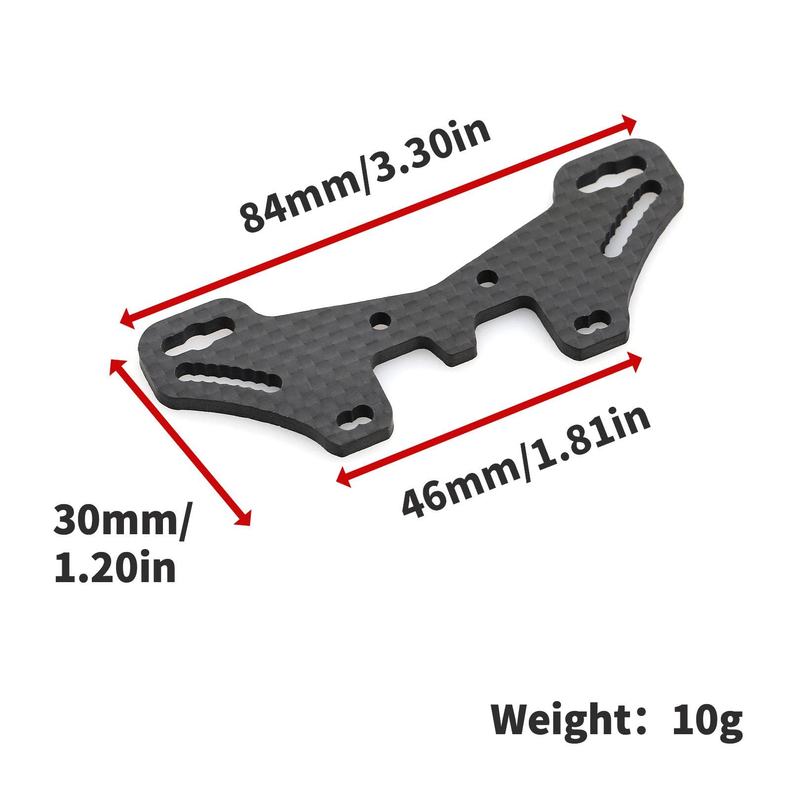 Amortisseur Arrière En Carbone TAMIYA 54633 - Pour Châssis TT-02S - Pièce Modèle Radiocommandé
