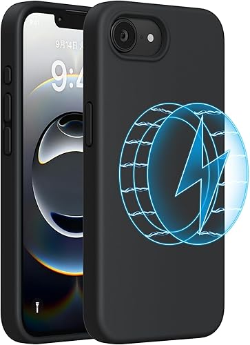 Miniatura 115 de Miracase - Funda diseñada para iPhone 11 con protector de pantalla, funda de goma de silicona líquida, protección total contra caídas y a prueba