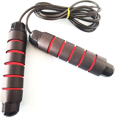 Cuerda de saltar ajustable para mujeres, hombres y niños, velocidad rápida sin enredos con rodamientos de bolas, ejercicio y cuerpo delgado para