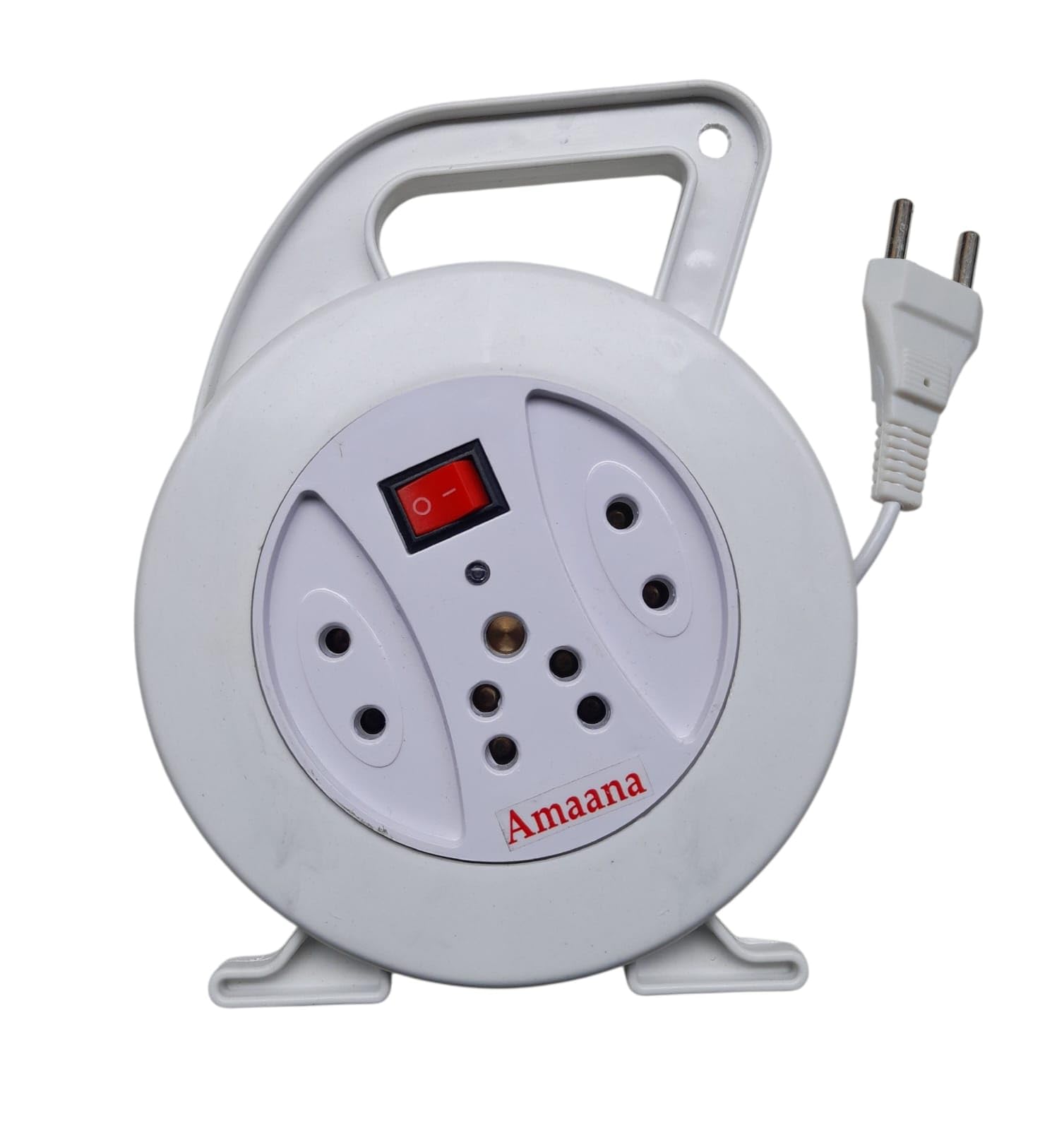 AMAANA 3 Socket Electrical, Wallmount, Travel Extension Board with Switch | 2.5 Meter Wire | LED Indicator | 220 Volts 700 Watt Capacity | Adaptable for Home Office and Shop Use (White)-image-48