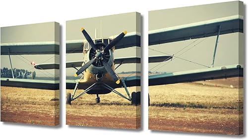 TUMOVO Old Classic Antonov (an-2) Cornhusker Plane - Pintura de pared sobre lienzo, aeronave, dormitorio, arte de pared moderno para decoración del