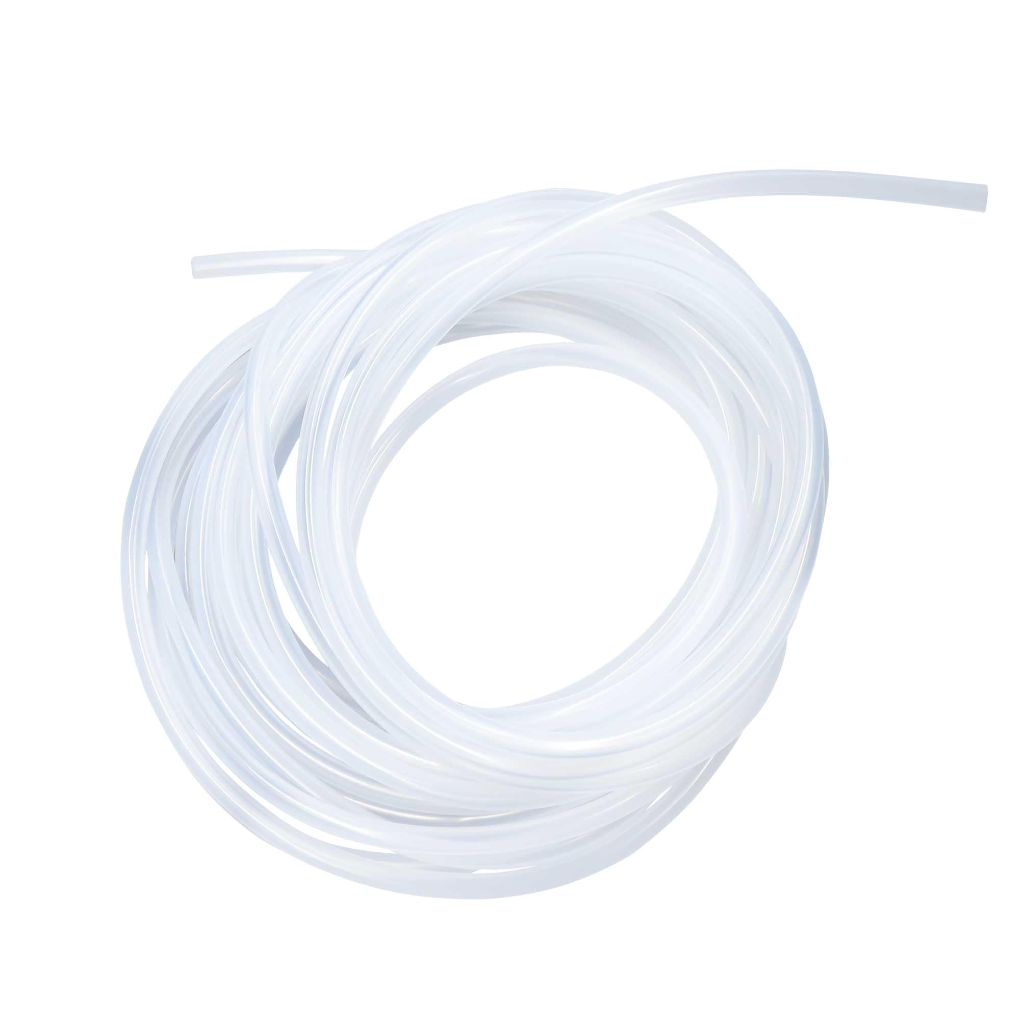 Lavmhab Clear Silicone Tube Food Grade Hoses 4Mm Id X 6Mm Od 8M, Flexible Silicone Rubber Tubing Water Air Pipes