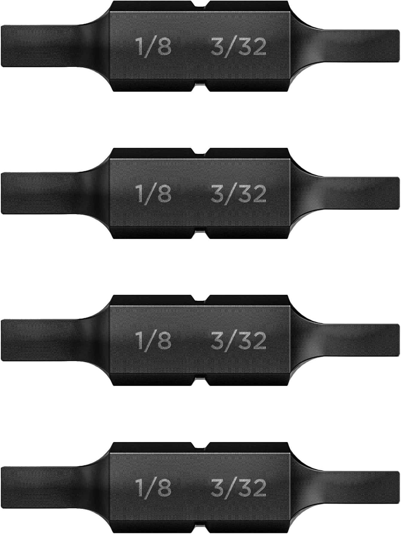 Flat 1/8" - 3/32" Double Sided Replacement Bits for Leatherman Multi-tools (4 Pack)